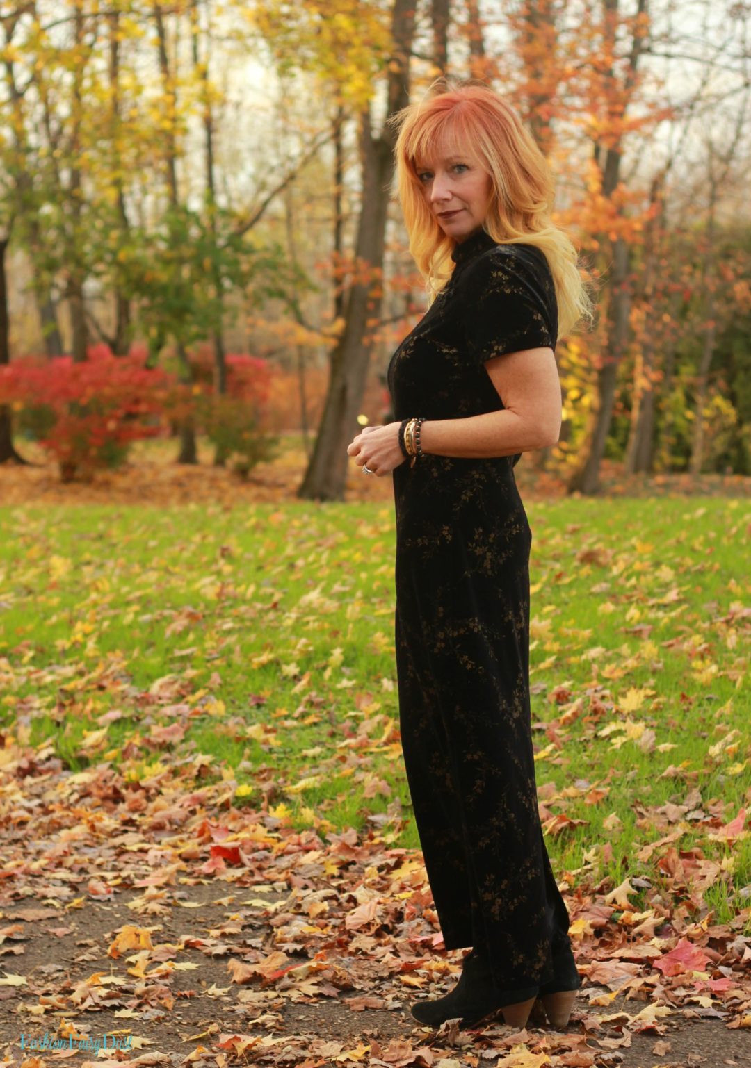 Black Velvet Maxi Dress & Ankle Boots: Perfection Is Overrated